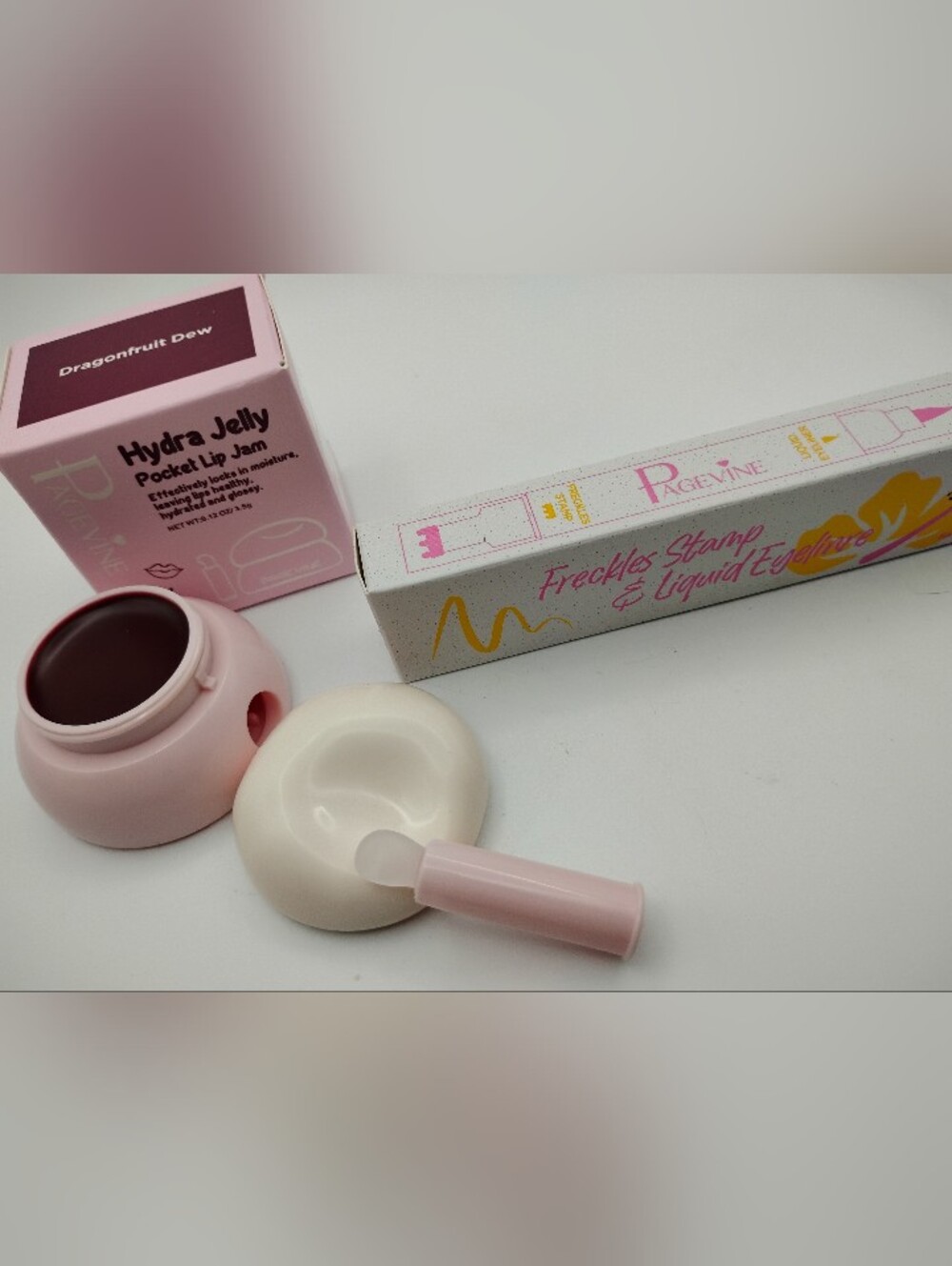 Hydra Jelly Pocket Lip. Jam In Dragon Fruit & Freckle & Eyeliner Duo Pen